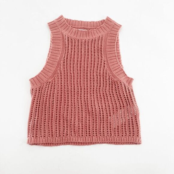 Urban Outfitters Tops - Urban Outfitters Knit High Neck Tank Top Womens Size XS Orange Stretch Casual